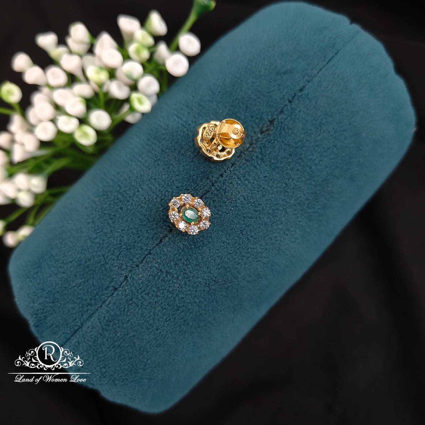 Silver cute and beautiful Earrings-RCBG093