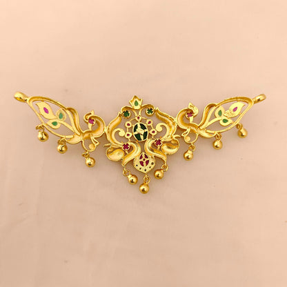 Silver Peacock Design Chocker-JR127