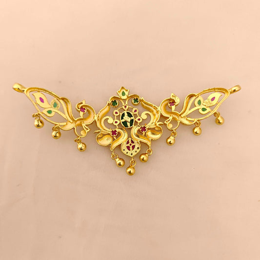 Silver Peacock Design Chocker-JR127