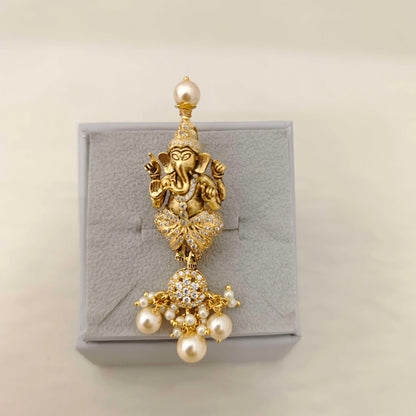 pendant silver ganesh pendant-rcd290 cz 92.5 silver ramala jewelry / ramala collections