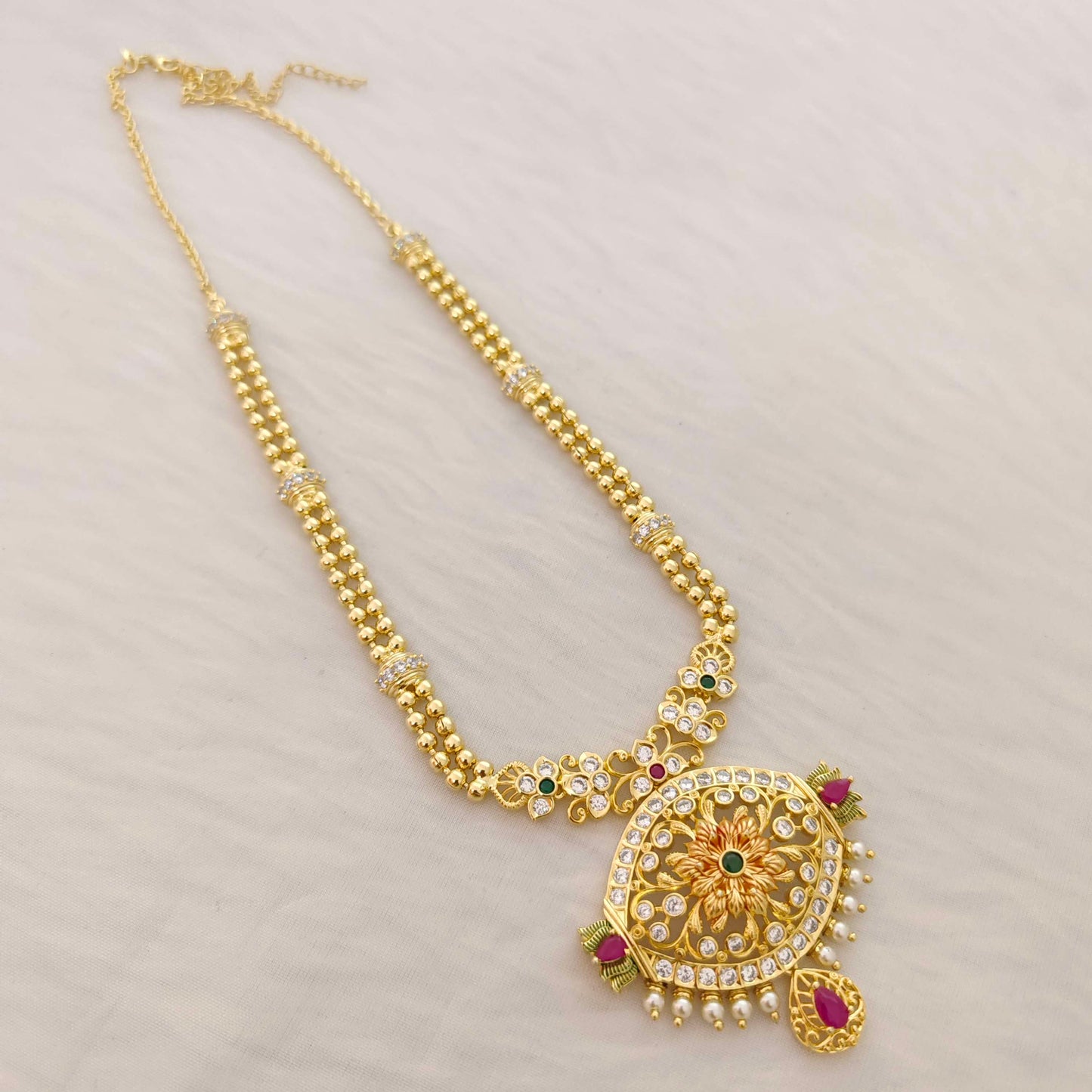 Silver light weight necklace -RCT47