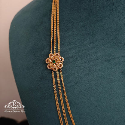 Silver 3 lines chandraharam -RCH886