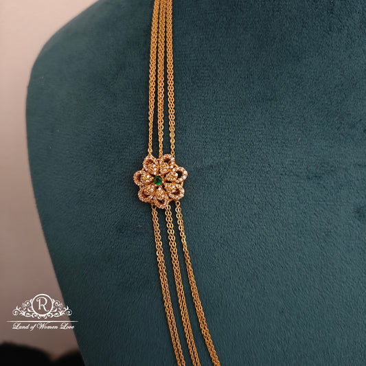 Silver 3 lines chandraharam -RCH886