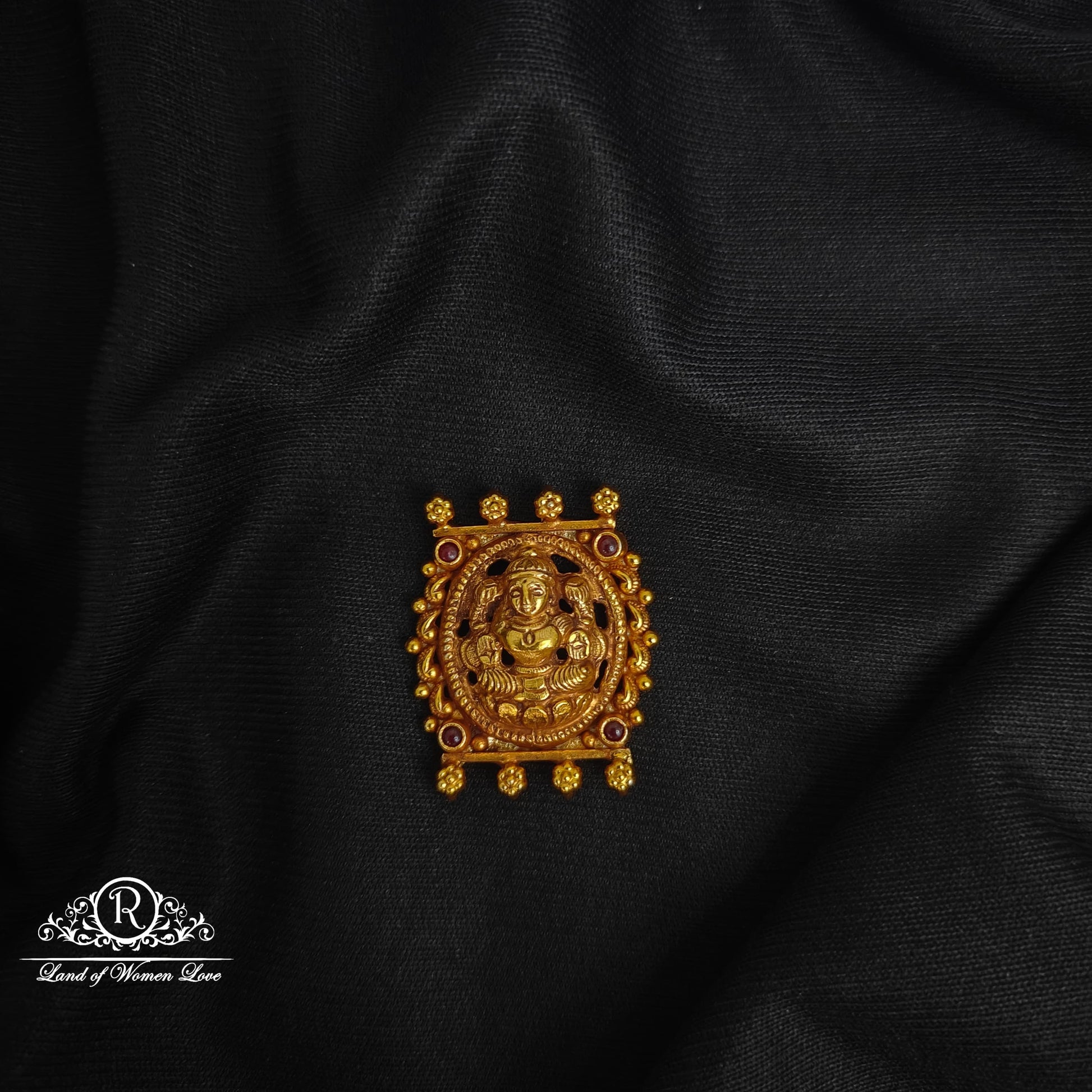 silver lakshmi devi side pendants-rcjr753 92.5 silver ramala jewelry / ramala collections