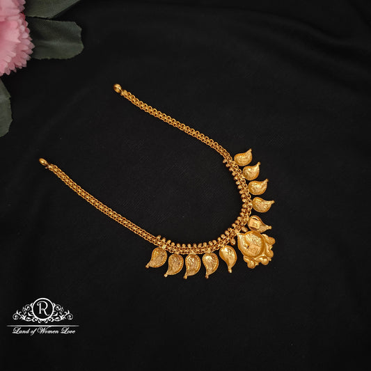 92.5 silver simple and Cute necklace with mango design -RCZ80