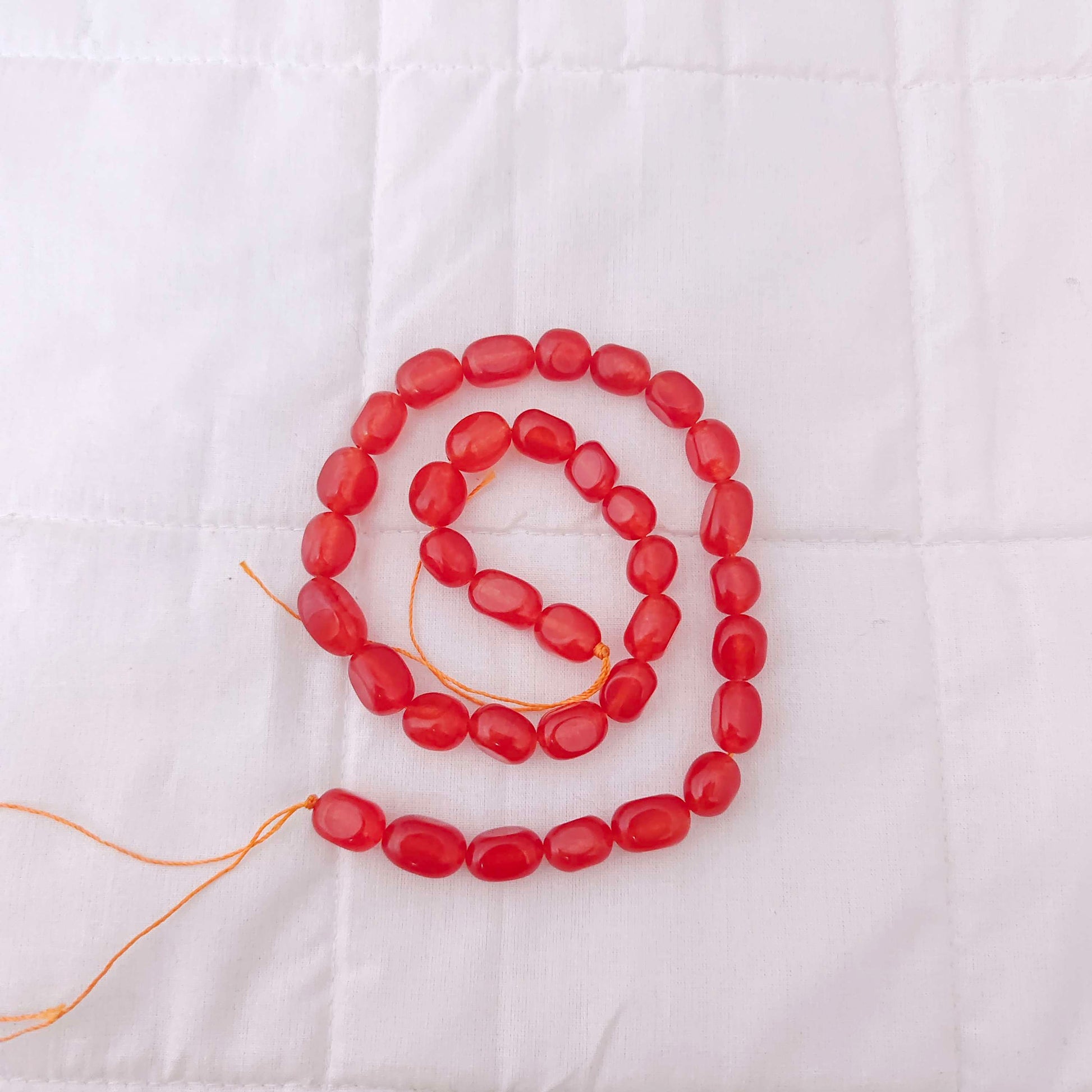 natural carnelian smooth fancy oval gemstone dul dul beads -rcmj06 92.5 silver ramala jewelry / ramala collections