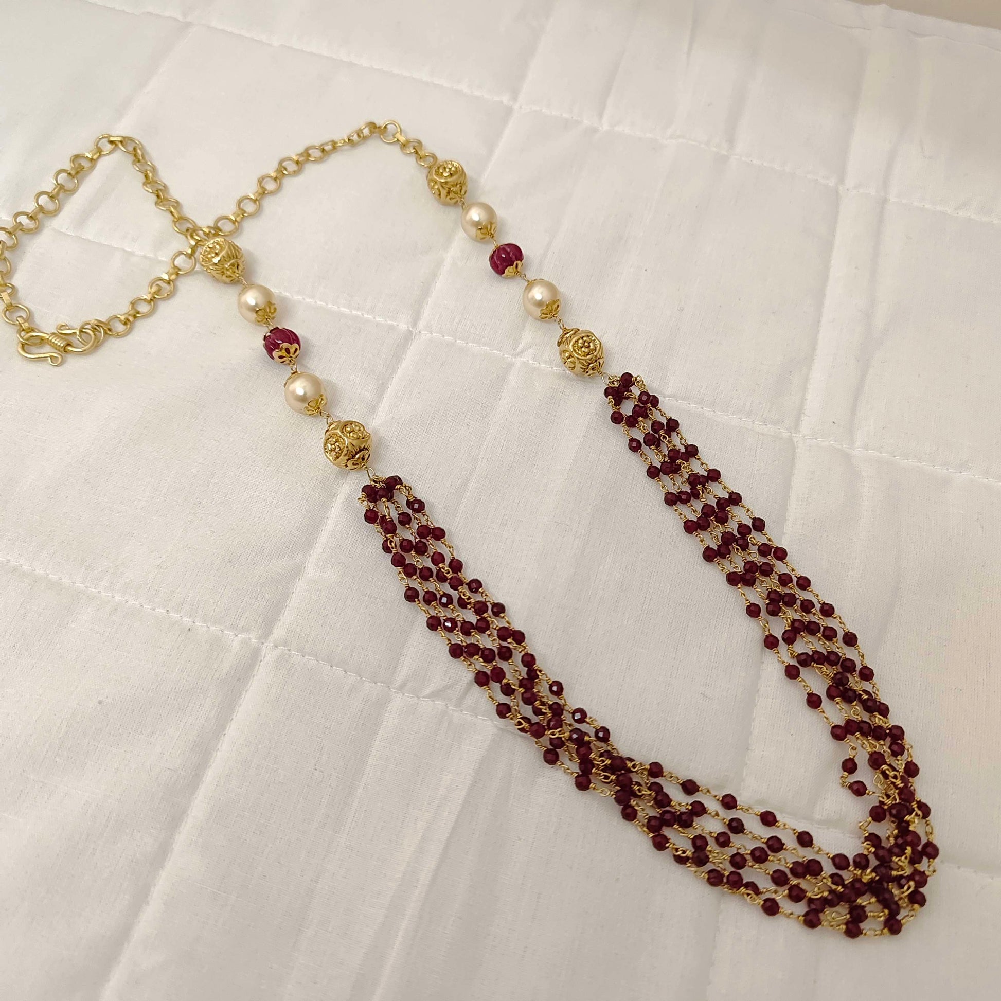 chain silver beads chain design -rch214 92.5 silver ramala jewelry / ramala collections