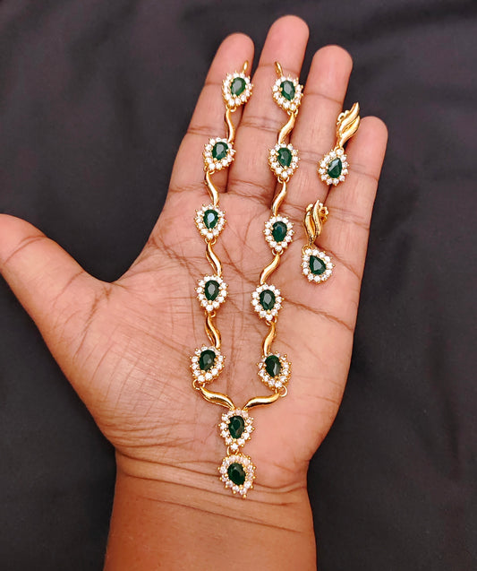 necklace silver gold polish set wise jewelry -rcv147,rcv148 92.5 silver ramala jewelry / ramala collections