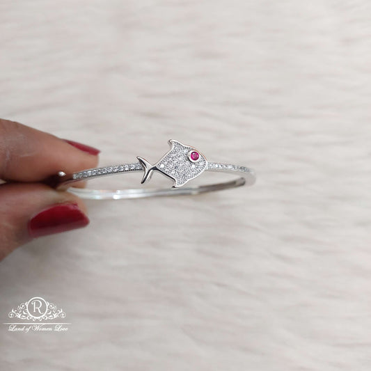 bangle silver kids kada bangle-s582 92.5 silver ramala jewelry / ramala collections