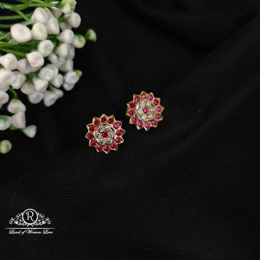 earrings 92.5 silver simple and cute earrings - rck287 92.5 silver ramala jewelry / ramala collections