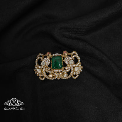 pendant 92.5 silver peacock design victorian chocker pendant-rcp106 92.5 silver ramala jewelry / ramala collections