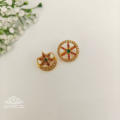 92.5 silver simple and cute surya chandra hair pins -rcp162 92.5 silver ramala jewelry / ramala collections