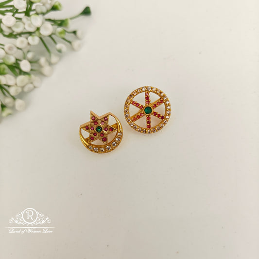 92.5 silver simple and cute surya chandra hair pins -rcp162 92.5 silver ramala jewelry / ramala collections