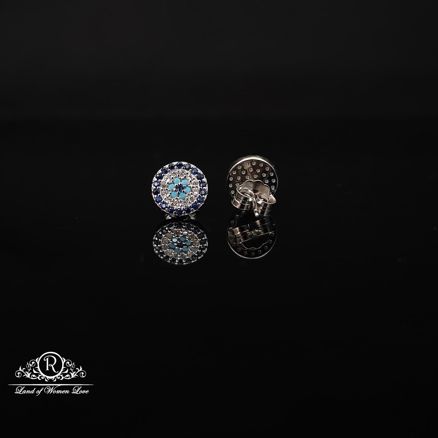 Silver earrings -RCHS38-8