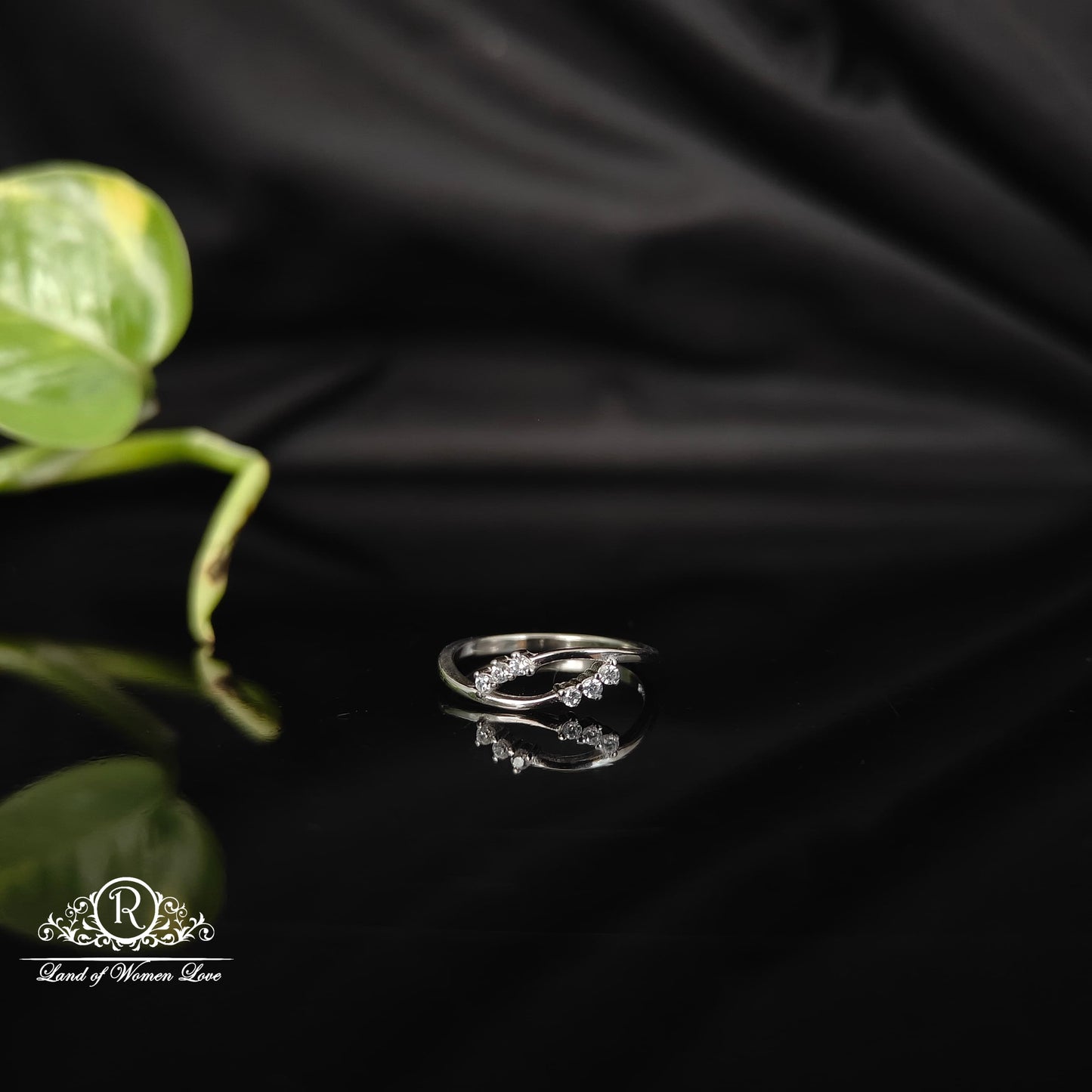 ring silver rodhium polish finger ring-rcra83 92.5 silver ramala jewelry / ramala collections