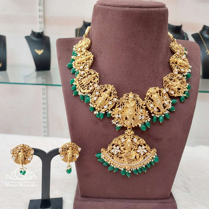 earrings silver dhasavatharam design necklace with earrings-s761762 92.5 silver ramala jewelry / ramala collections