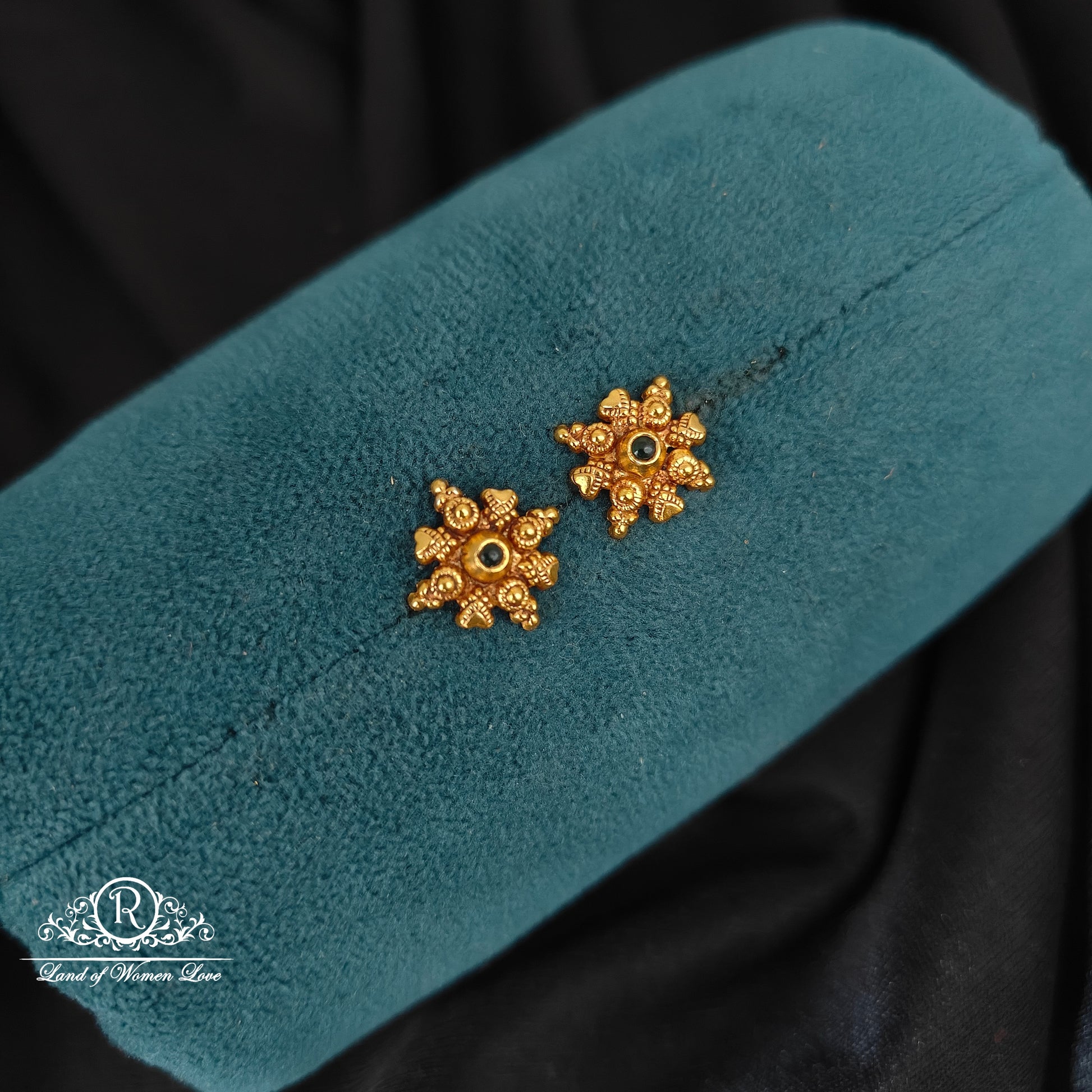 stud 92.5 silver small earrings-rcjr915 ruby 92.5 silver ramala jewelry / ramala collections