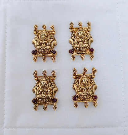 Silver gold polish side lockets -RCV195