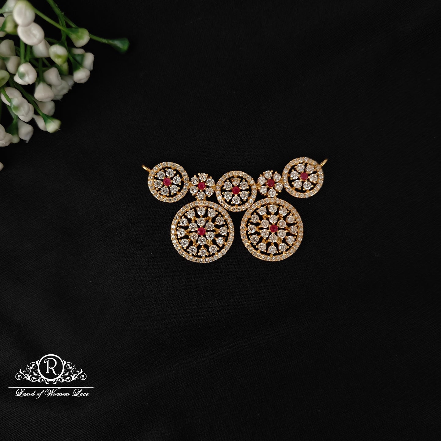 92.5 silver simple and cute mala locket - rcjr1000 92.5 silver ramala jewelry / ramala collections