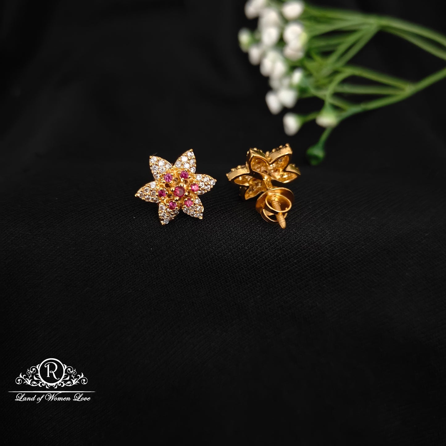 92.5 silver simple and Cute earrings-RCZ73