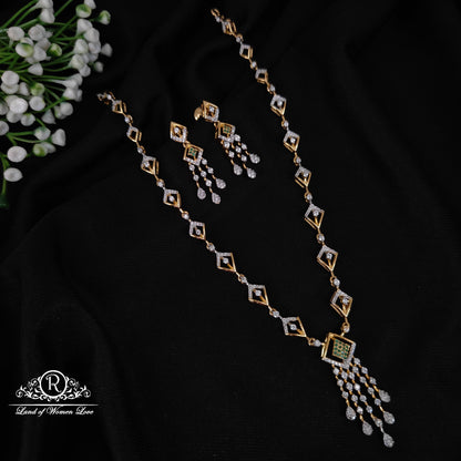 earrings 92.5 silver simple and cute necklace and earrings set - rcbg041 92.5 silver ramala jewelry / ramala collections