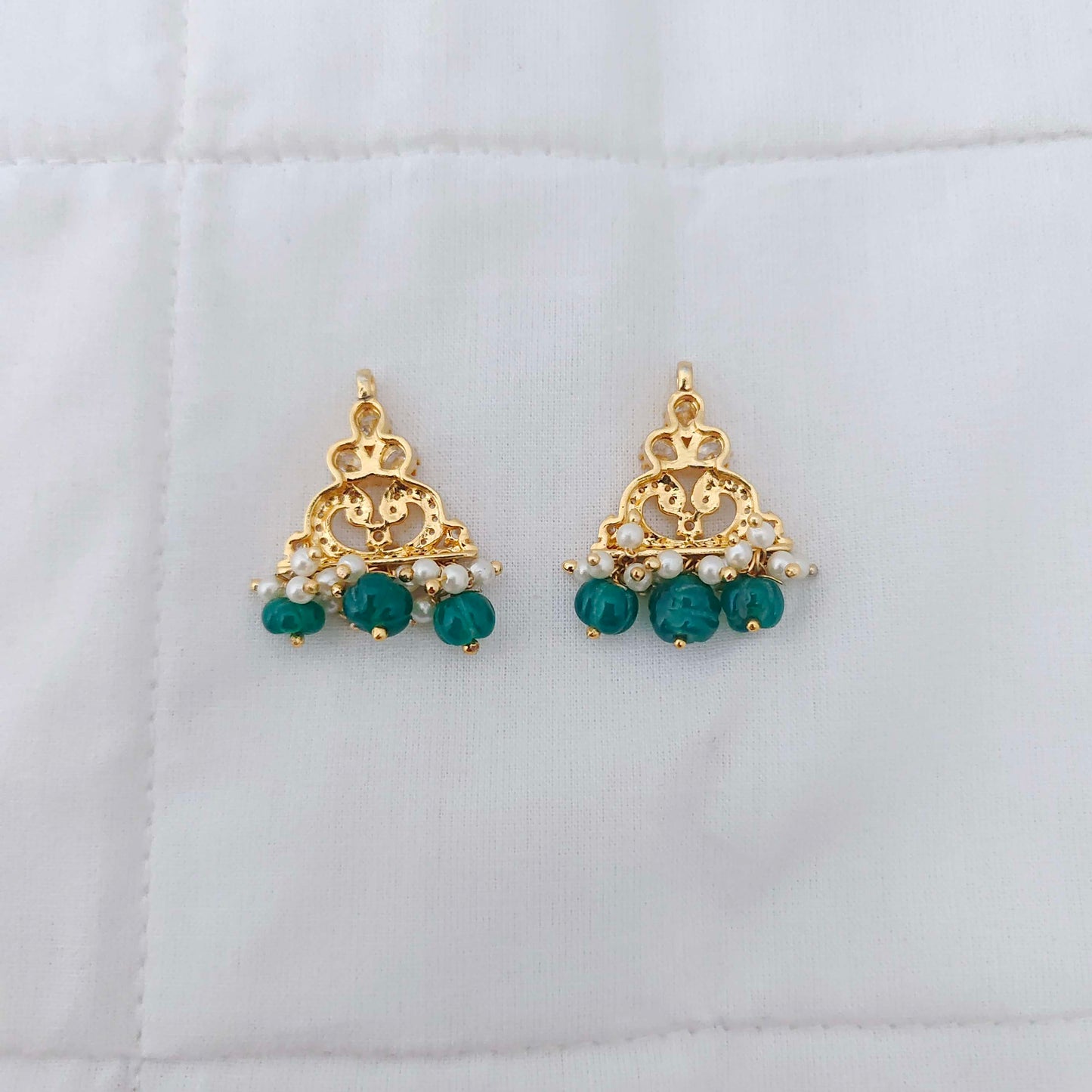 Silver gold polish side locket design -RCD231