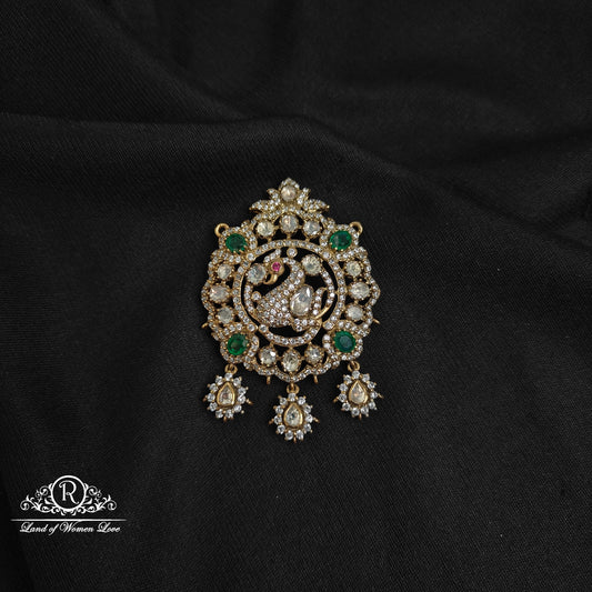 92.5 silver victorian peacock design locket-rcm1108 92.5 silver ramala jewelry / ramala collections