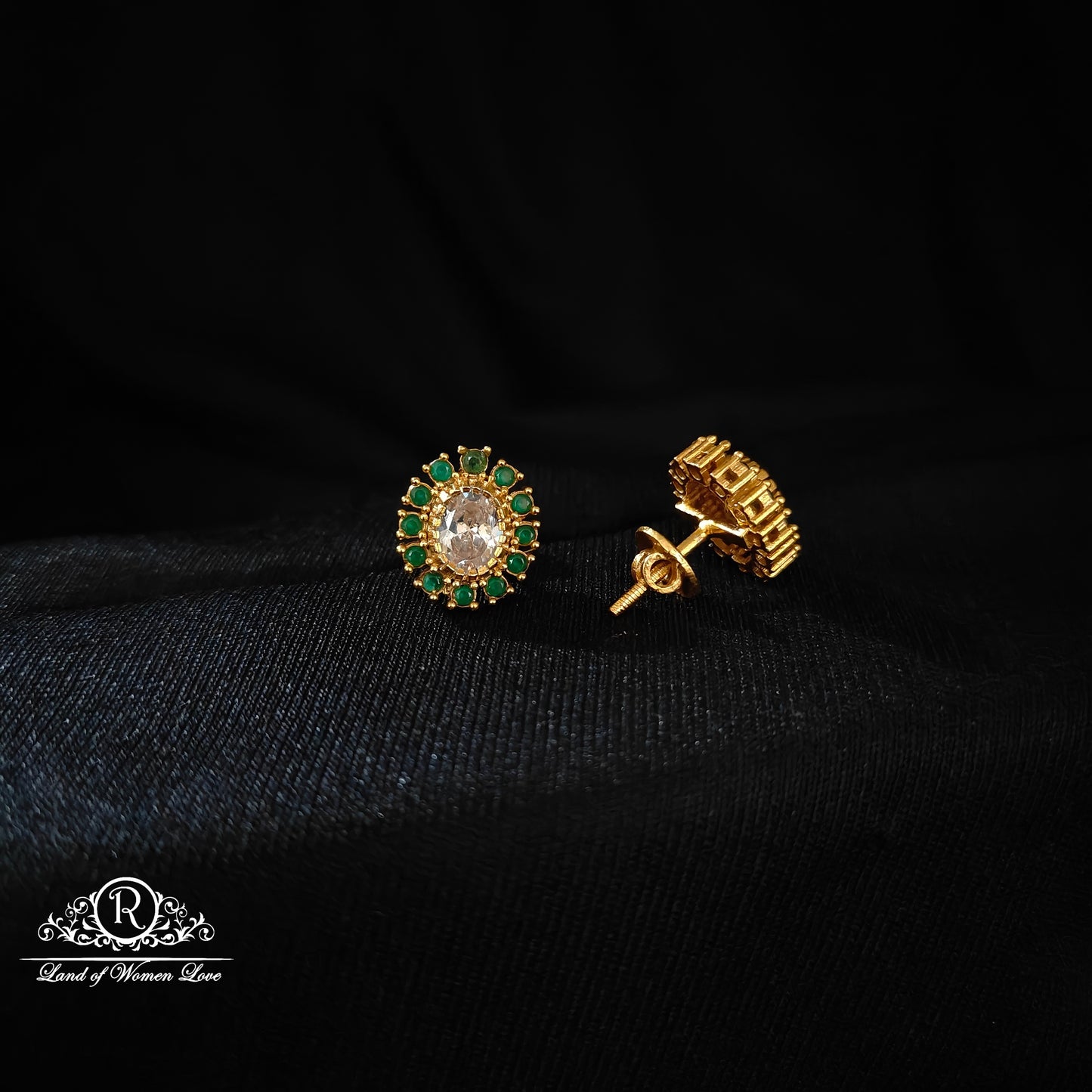 Silver earrings -RCM382