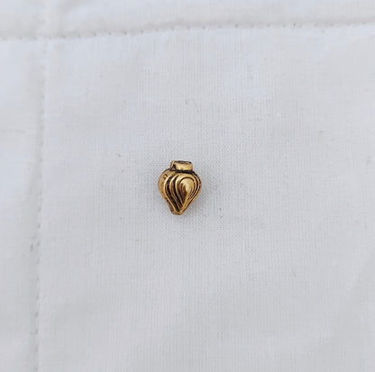 Silver base gold polish gold balls-RCV190