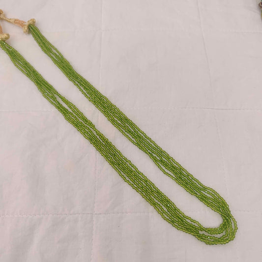 chain green colour beads - rch307 92.5 silver ramala jewelry / ramala collections