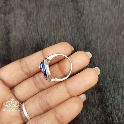 Silver Peacock Design Finger Ring-SS69