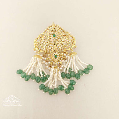 Silver White Stones Locket SA177-1