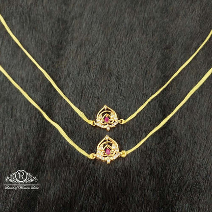 Silver White Stones Basikam Designs-H118