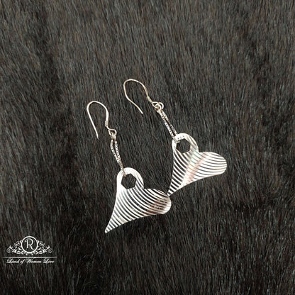 Silver Hanging Earrings-SS115