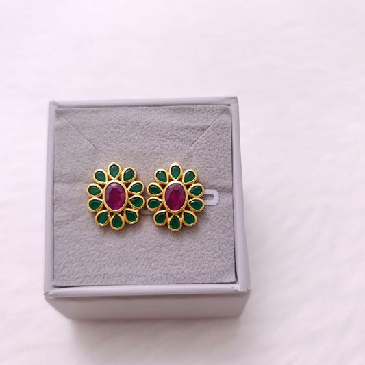 earrings silver earrings -rcm668 ruby 92.5 silver ramala jewelry / ramala collections