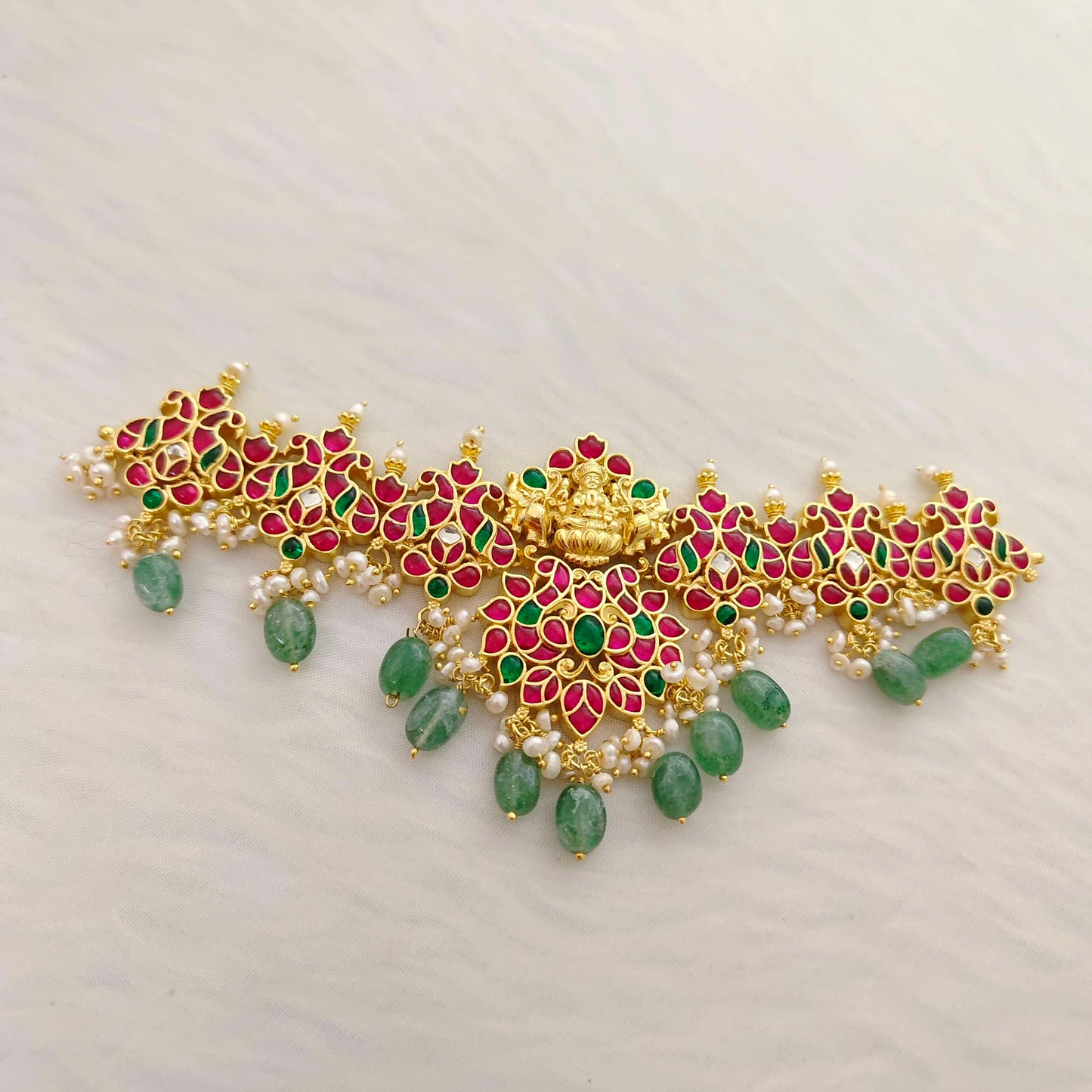 silver base kundan chocker -rch368 kundan 92.5 silver ramala jewelry / ramala collections