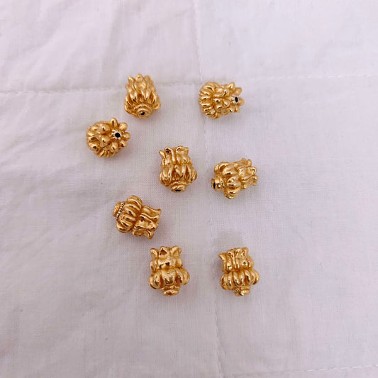 Silver base gold polish balls-RCV217