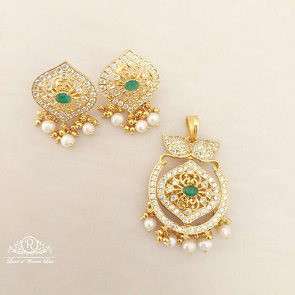 Silver CZ-Stones Double Side Locket-M123