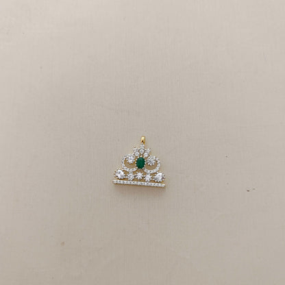 silver cz-stone side lockets - rcd308 cz 92.5 silver ramala jewelry / ramala collections