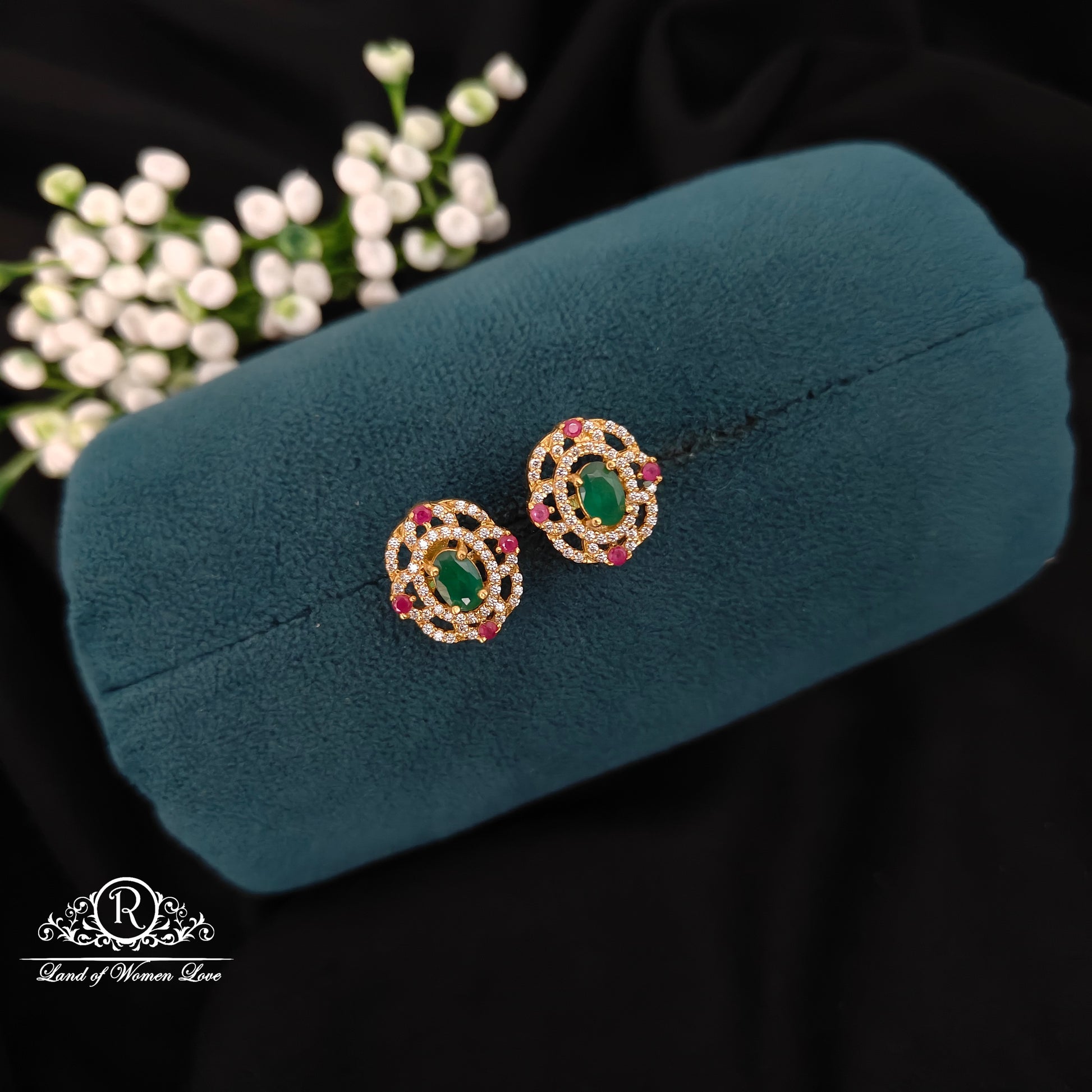 earrings silver cute and beautiful earrings -rcbg085 92.5 silver ramala jewelry / ramala collections