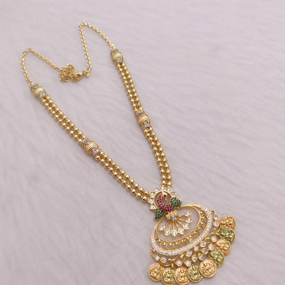 Silver peacock necklace -RCT08