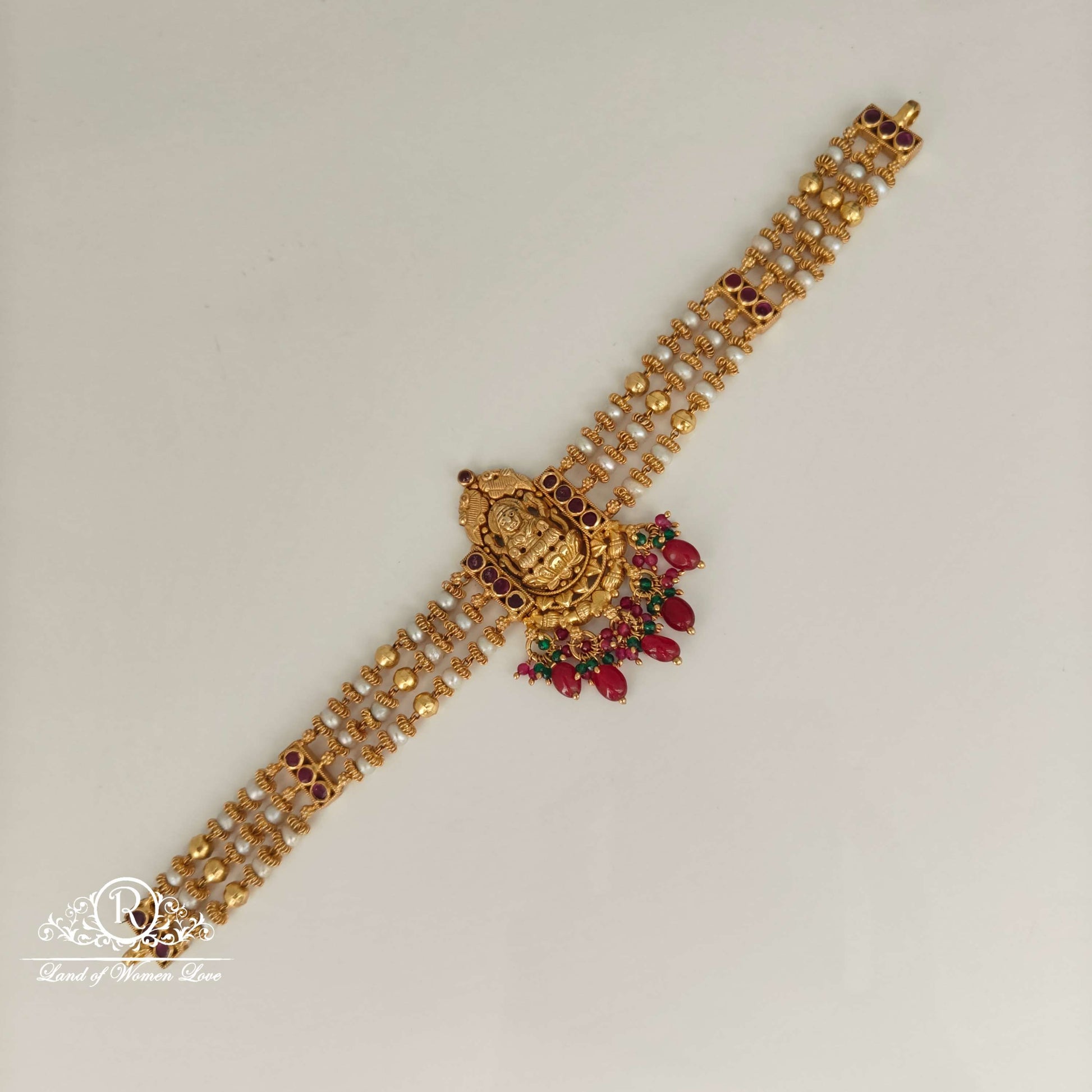 lakshmi devi design silver chocker-rch636 92.5 silver ramala jewelry / ramala collections