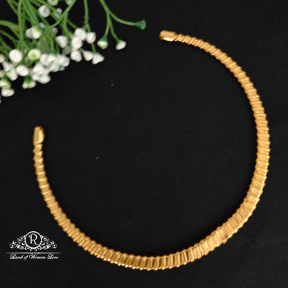 Silver kante model necklace -RC06M410