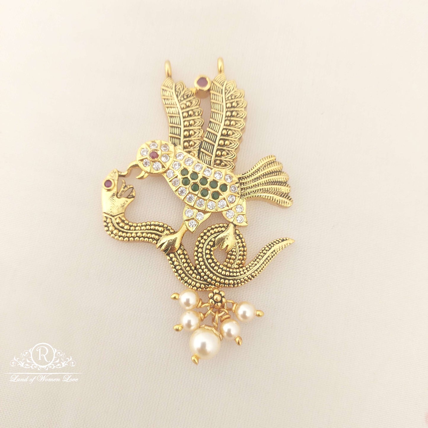 silver snake with egale design locket-m187-1 92.5 silver ramala jewelry / ramala collections