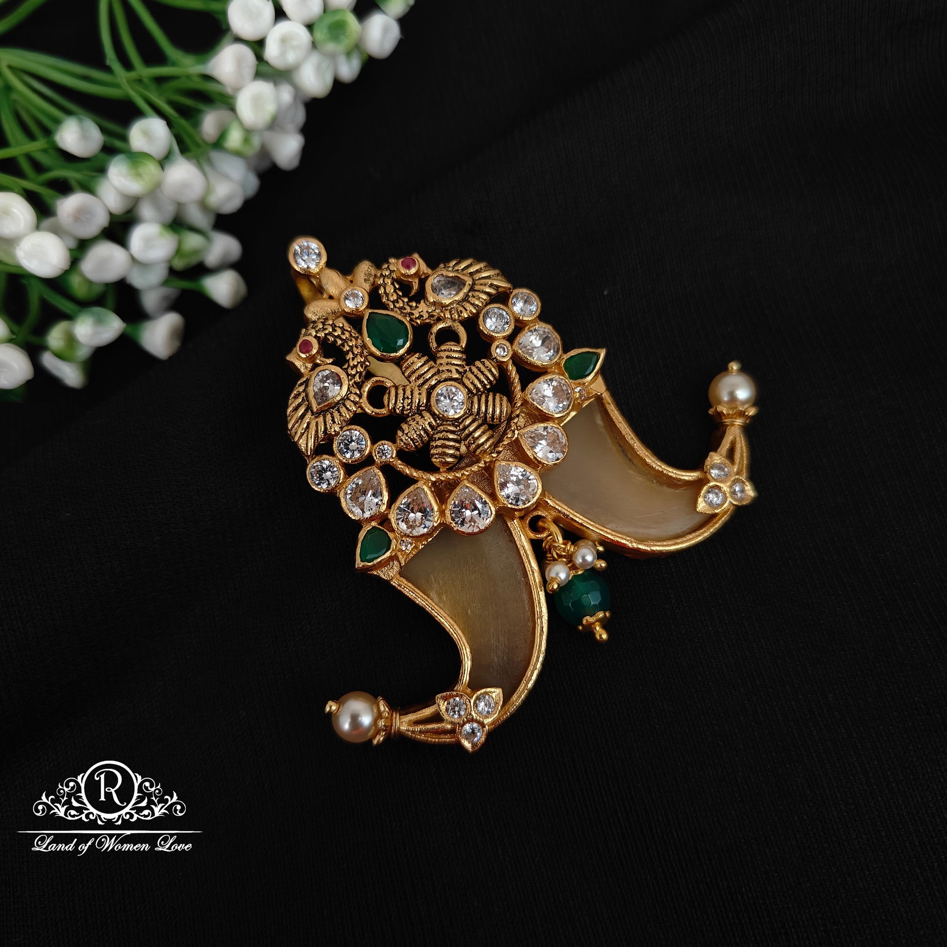 92.5 silver simple and cute puligoru pendent with peacock design -rcjr889 92.5 silver ramala jewelry / ramala collections