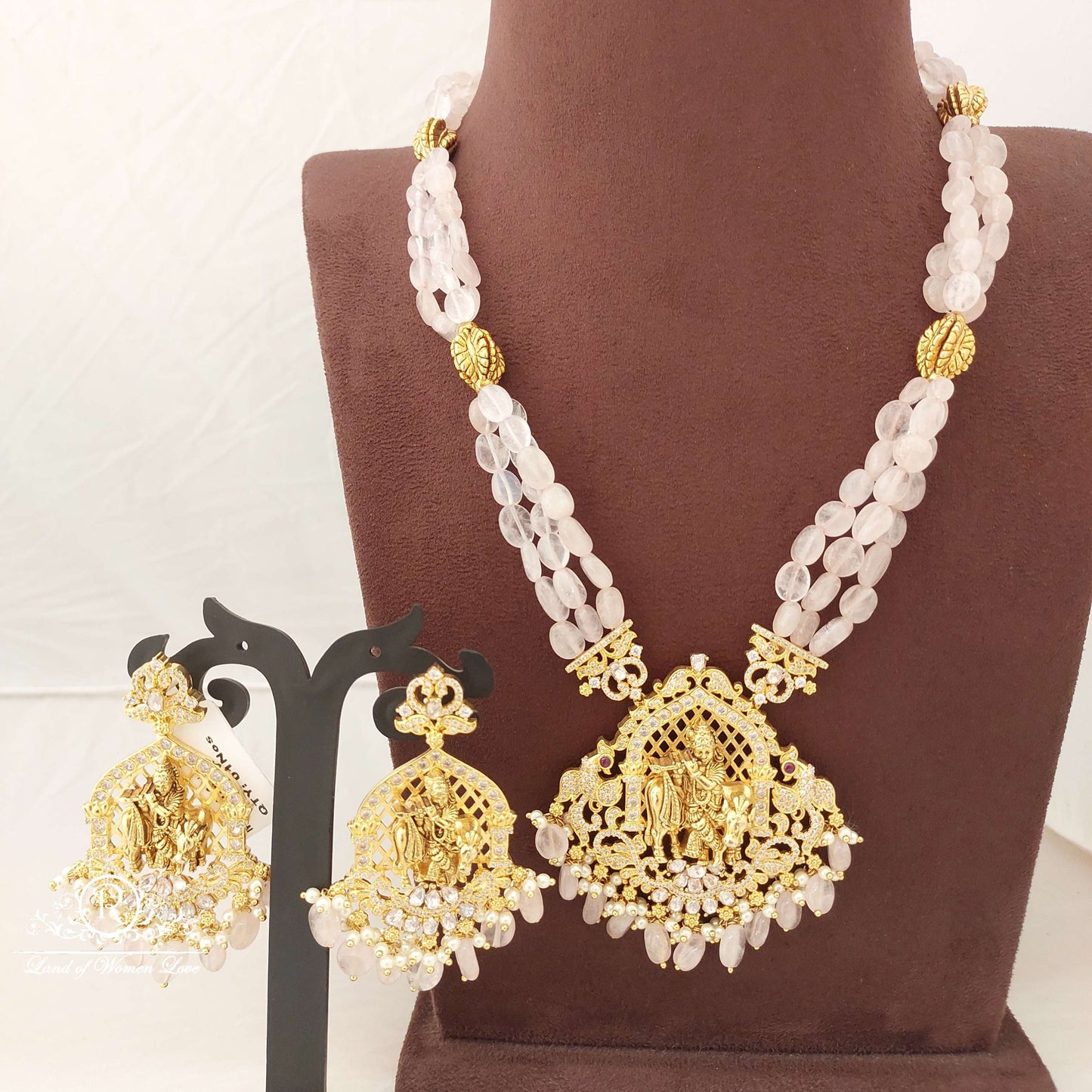 earrings silver real beads haram with earrings-s803804 92.5 silver ramala jewelry / ramala collections