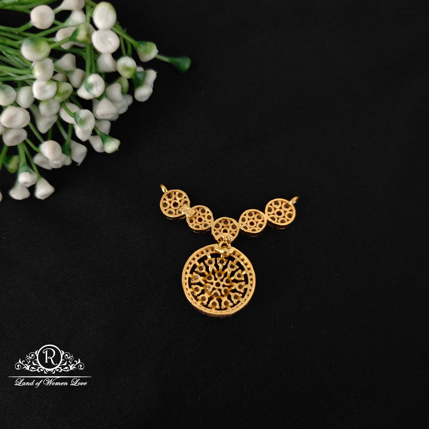 92.5 silver simple and Cute mala locket - RCJR997