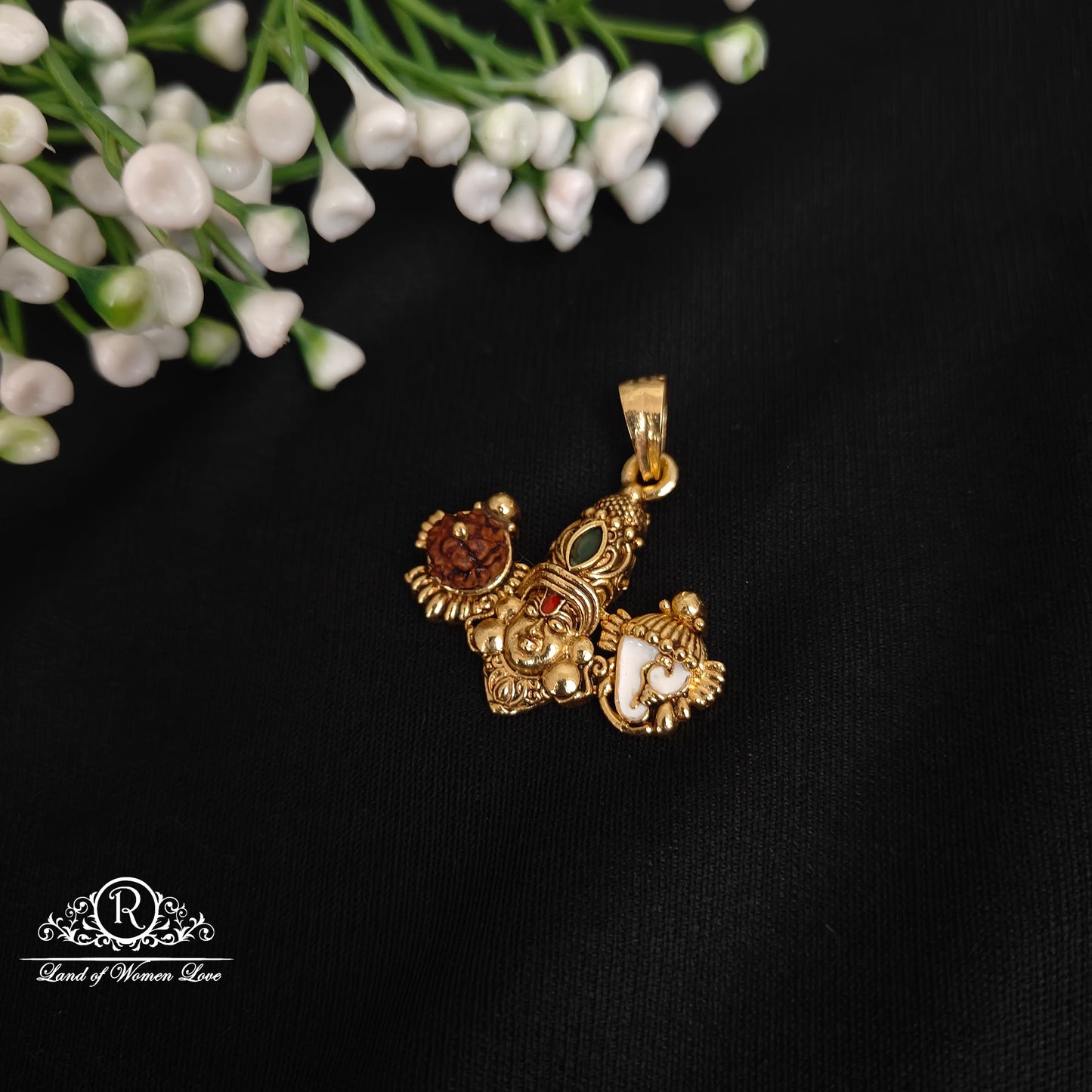 pendant silver balaji pendant -rcnj004 92.5 silver ramala jewelry / ramala collections