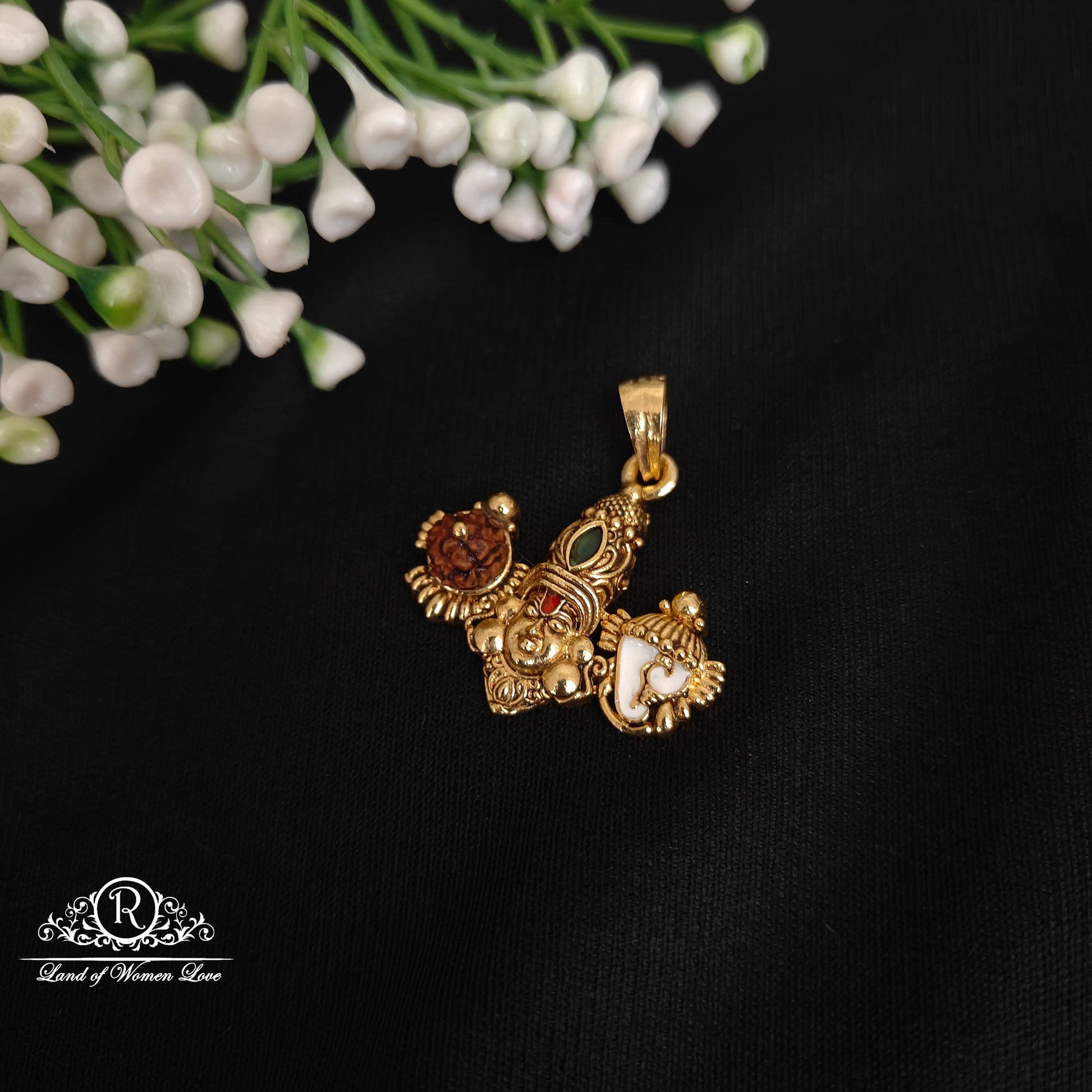 pendant silver balaji pendant -rcnj004 92.5 silver ramala jewelry / ramala collections