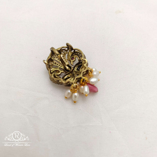 Silver victorian small pendant -RCC089